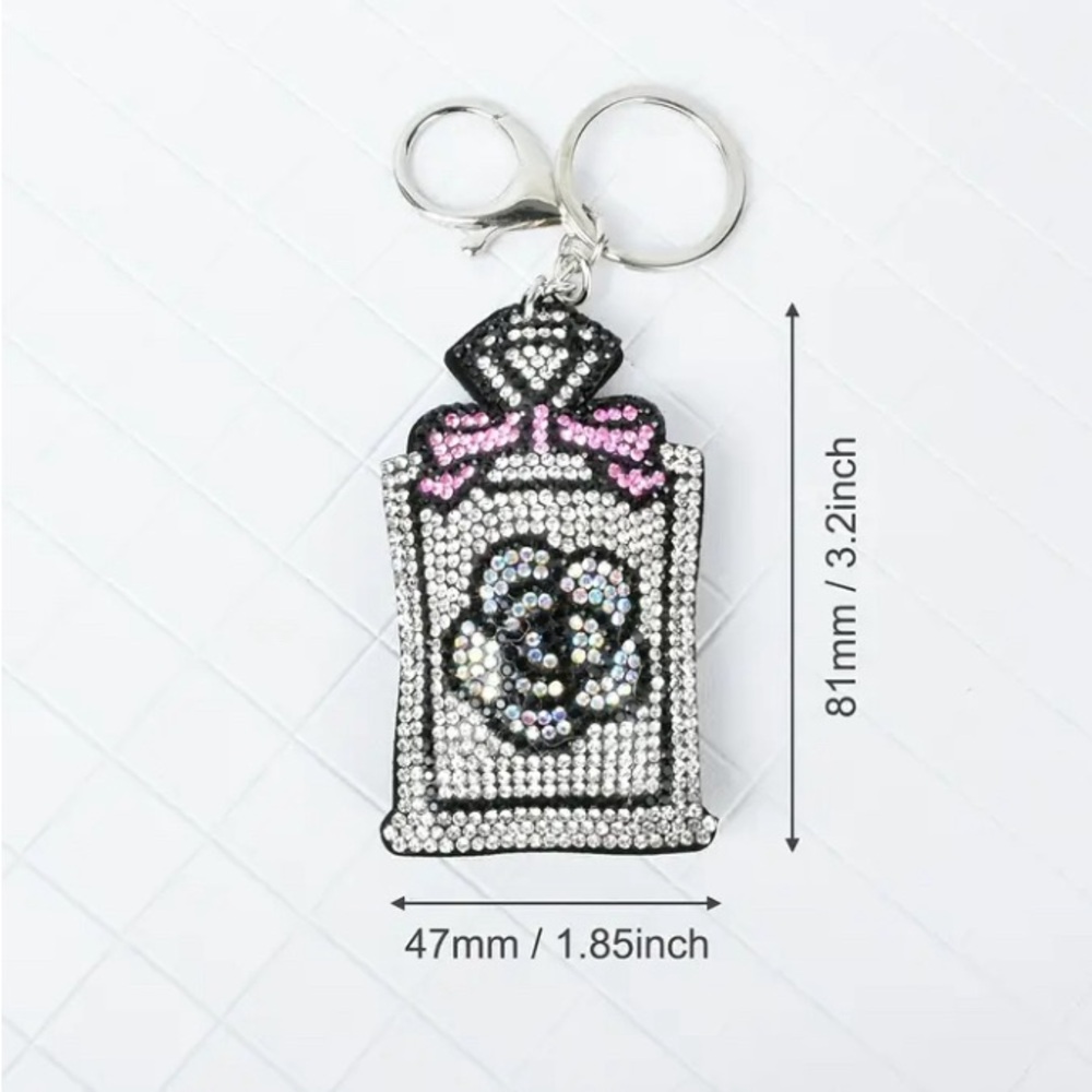 Chic Keychain Bag Charm - Perfume, Lipstick, Handbag - Picture 3 of 11